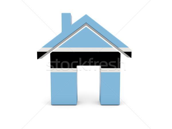 Home with flag of botswana Stock photo © MikhailMishchenko