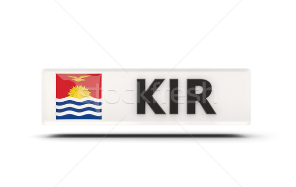 [[stock_photo]]: Carré · icône · pavillon · Kiribati · iso · code