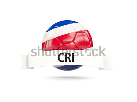 Stock fotó: Futball · zászló · Costa · Rica · 3d · illusztráció · futball · sport