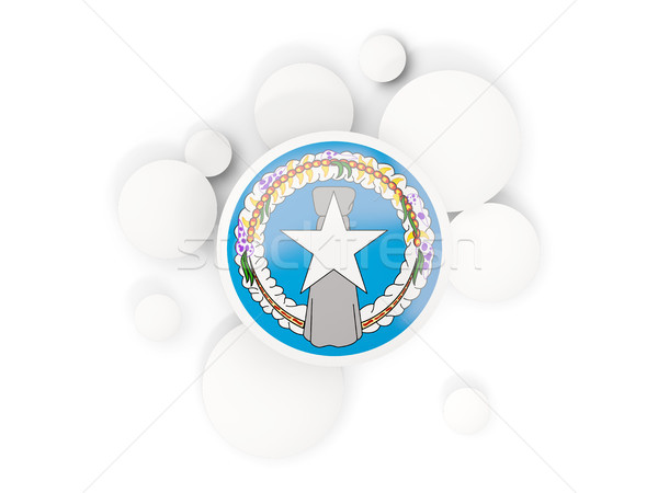 Round flag of northern mariana islands with circles pattern Stock photo © MikhailMishchenko