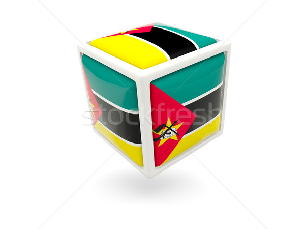 Flag of mozambique. Cube icon Stock photo © MikhailMishchenko