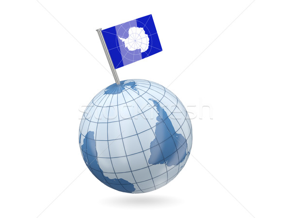 Globe with flag of antarctica Stock photo © MikhailMishchenko