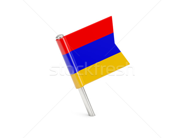 Flag pin of armenia Stock photo © MikhailMishchenko