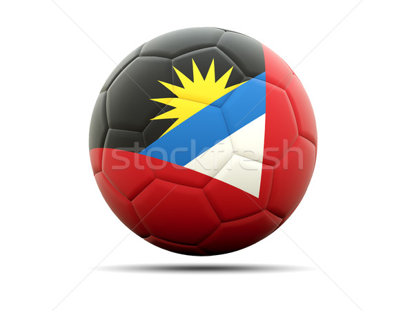 Football with flag of antigua and barbuda Stock photo © MikhailMishchenko
