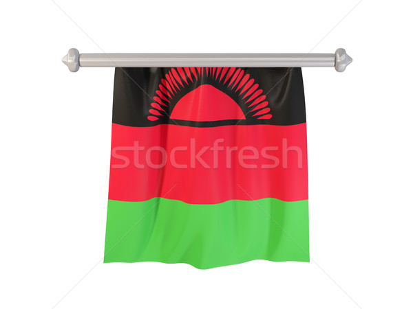 Zászló Malawi izolált fehér 3d illusztráció címke Stock fotó © MikhailMishchenko