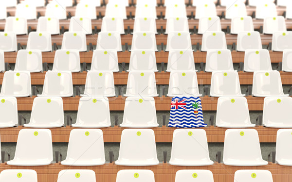 Stadium seat with flag of british indian ocean territory Stock photo © MikhailMishchenko