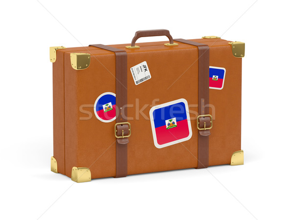 Suitcase with flag of haiti Stock photo © MikhailMishchenko