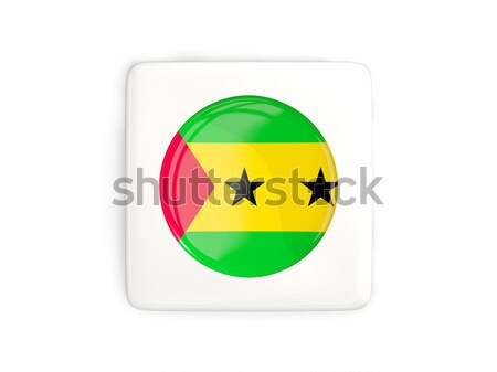 Round icon with flag of sao tome and principe Stock photo © MikhailMishchenko