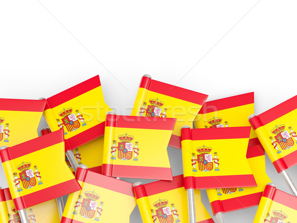 Flag pin of spain Stock photo © MikhailMishchenko