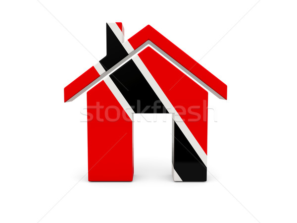 Home with flag of trinidad and tobago Stock photo © MikhailMishchenko