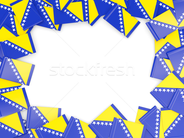 Frame with flag of bosnia and herzegovina Stock photo © MikhailMishchenko