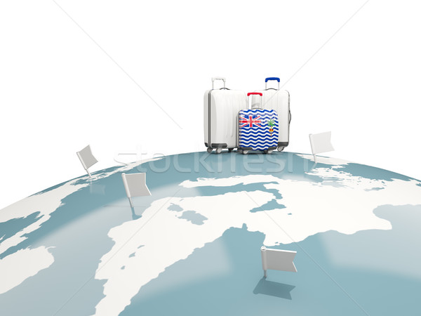 Luggage with flag of british indian ocean territory. Three bags  Stock photo © MikhailMishchenko