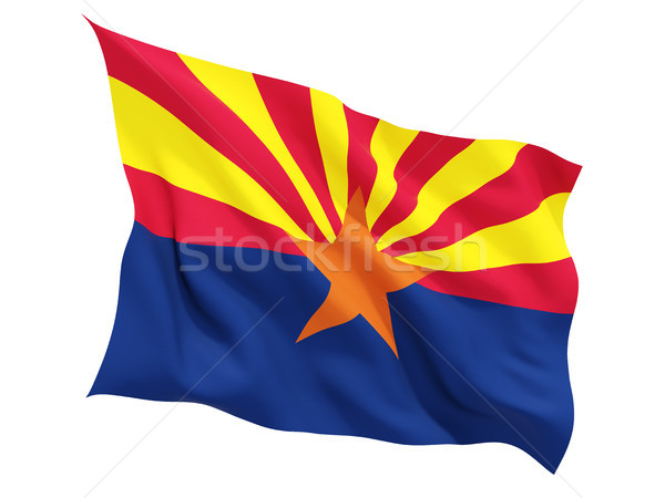 Flag of arizona, US state fluttering flag Stock photo © MikhailMishchenko