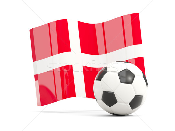 футбола флаг изолированный белый 3d иллюстрации Сток-фото © MikhailMishchenko