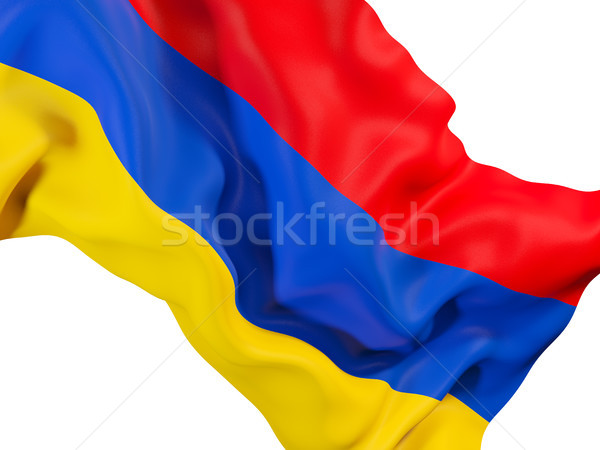 Waving flag of armenia Stock photo © MikhailMishchenko