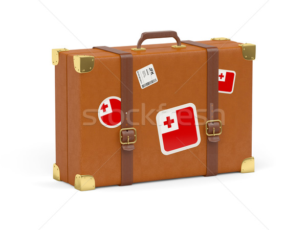 Suitcase with flag of tonga Stock photo © MikhailMishchenko