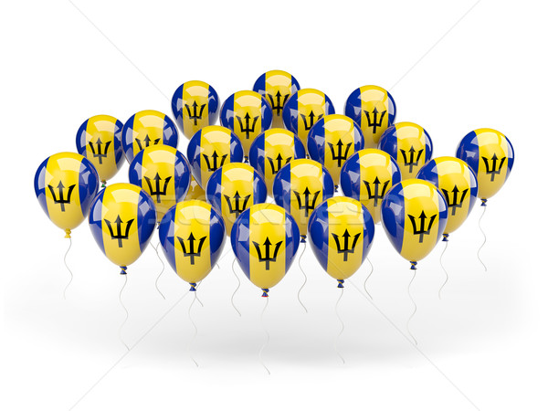 Balloons with flag of barbados Stock photo © MikhailMishchenko