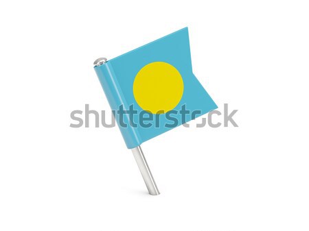 Banderą pin Palau odizolowany biały podróży Zdjęcia stock © MikhailMishchenko