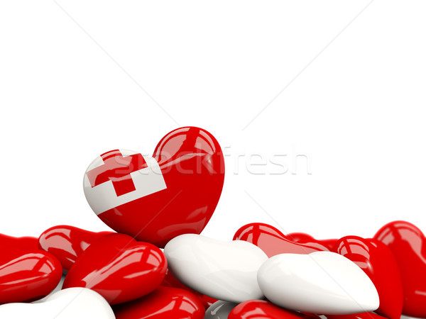 Heart with flag of tonga Stock photo © MikhailMishchenko