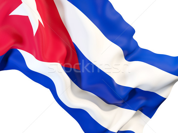 Vlag Cuba 3d illustration reizen Stockfoto © MikhailMishchenko