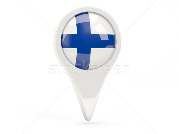 Round flag icon of finland Stock photo © MikhailMishchenko