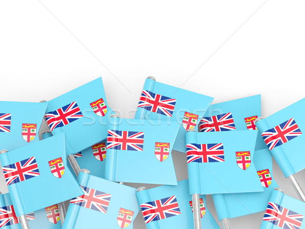 Stock fotó: Zászló · tő · Fidzsi-szigetek · izolált · fehér · világ