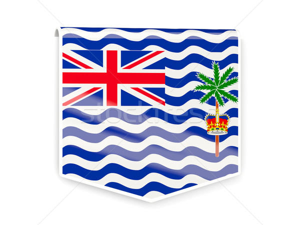Flag label of british indian ocean territory Stock photo © MikhailMishchenko