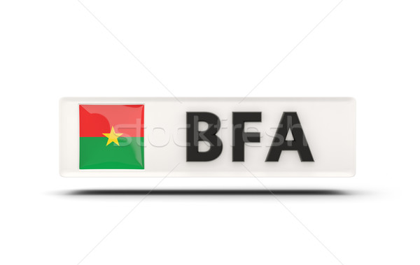 Square icon with flag of burkina faso Stock photo © MikhailMishchenko
