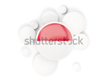 Foto stock: Bandera · círculos · patrón · aislado · blanco · 3d