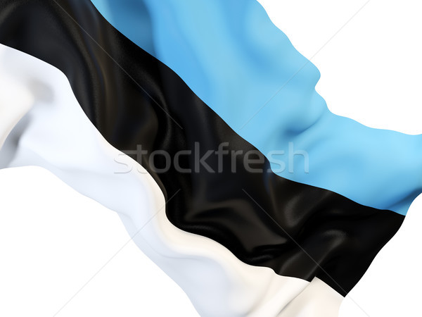 Bandera Estonia primer plano 3d viaje Foto stock © MikhailMishchenko