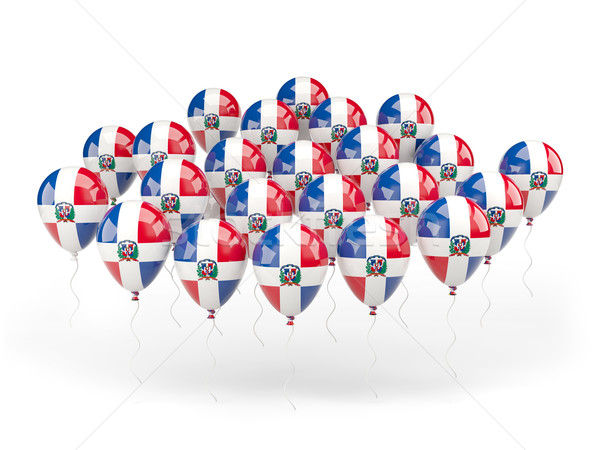 шаров флаг Доминиканская Республика изолированный белый путешествия Сток-фото © MikhailMishchenko
