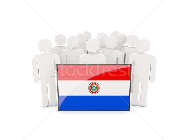 人 フラグ パラグアイ 孤立した 白 群衆 ストックフォト © MikhailMishchenko