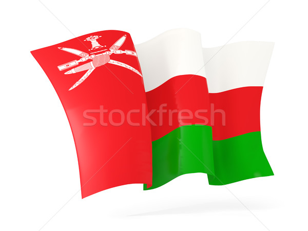 Waving flag of oman. 3D illustration Stock photo © MikhailMishchenko