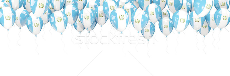 Balloons frame with flag of guatemala Stock photo © MikhailMishchenko