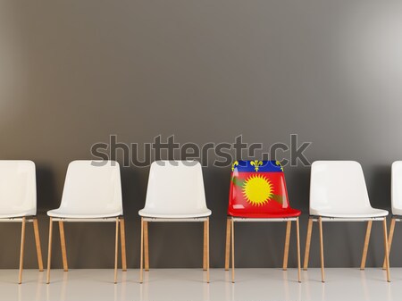 Chairs with flag of Russia and china Stock photo © MikhailMishchenko