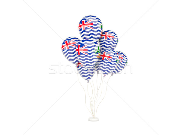 Flying balloons with flag of british indian ocean territory Stock photo © MikhailMishchenko