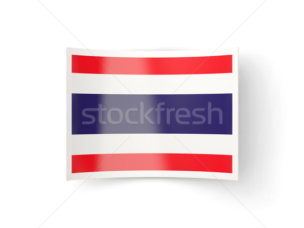 Bent icon with flag of thailand Stock photo © MikhailMishchenko