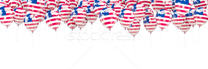 Balloons frame with flag of liberia Stock photo © MikhailMishchenko