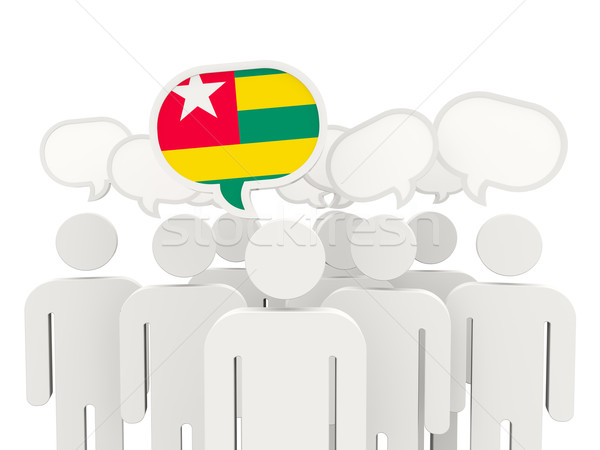 People with flag of togo Stock photo © MikhailMishchenko