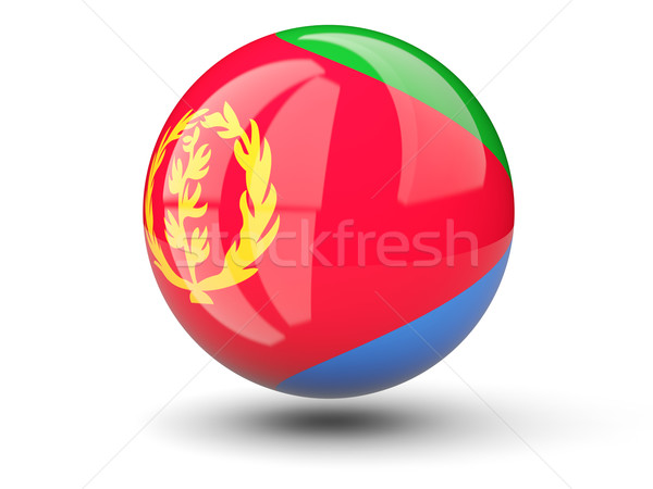 Round icon of flag of eritrea Stock photo © MikhailMishchenko