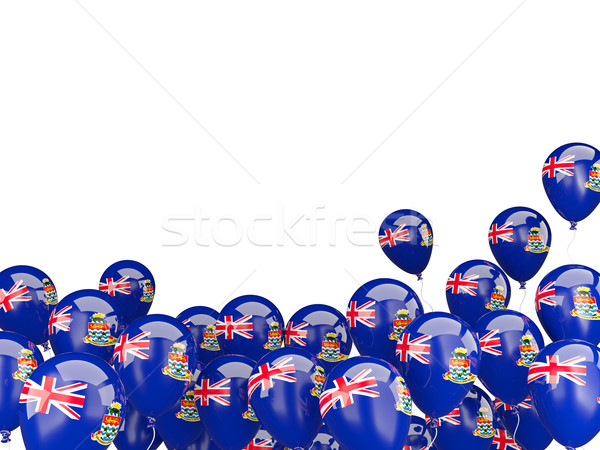Flying balloons with flag of cayman islands Stock photo © MikhailMishchenko