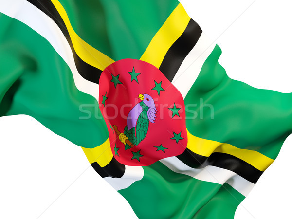 Bandeira Dominica ilustração 3d viajar Foto stock © MikhailMishchenko