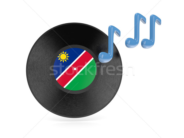 Vinyl disk with flag of namibia Stock photo © MikhailMishchenko