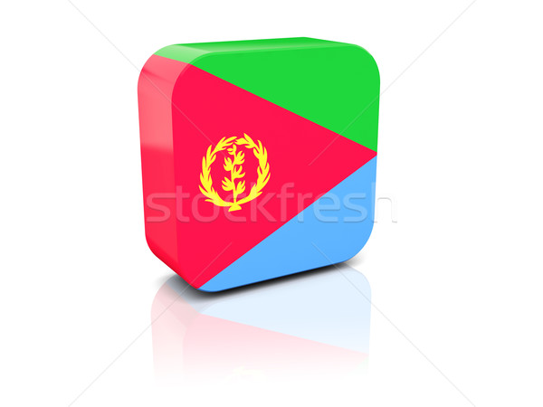 Square icon with flag of eritrea Stock photo © MikhailMishchenko
