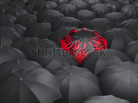 Umbrella with flag of isle of man Stock photo © MikhailMishchenko