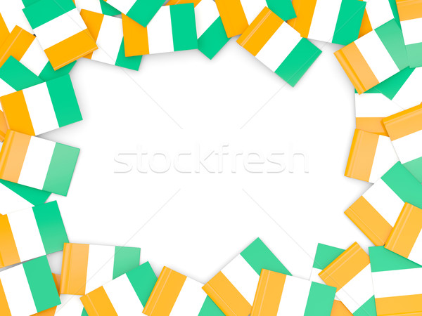Frame with flag of cote d Ivoire Stock photo © MikhailMishchenko