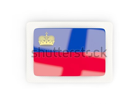 Square icon with flag of liechtenstein Stock photo © MikhailMishchenko