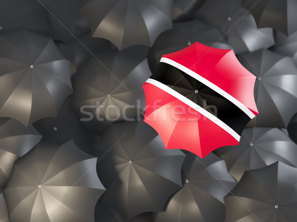 Umbrella with flag of trinidad and tobago Stock photo © MikhailMishchenko