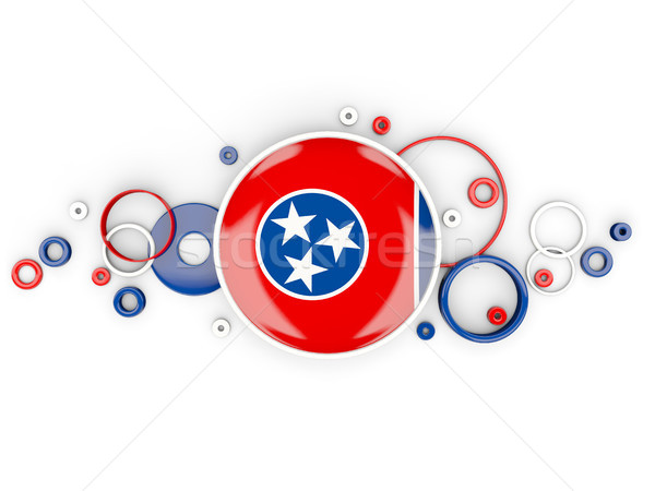 Bandeira Tennessee círculos padrão Estados Unidos local Foto stock © MikhailMishchenko