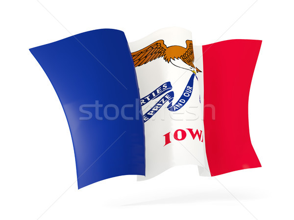 Iowa bandera icono Estados Unidos Foto stock © MikhailMishchenko